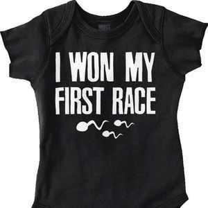 “I WON MY FIRST RACE” Mew unisex onesie!!
